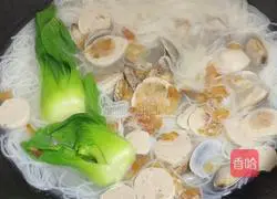 Illustration of how to make clam rice noodles 9