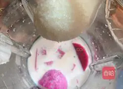 Illustration of how to make dragon fruit milkshake (wall-breaking machine version) 6