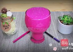 Illustration of how to make dragon fruit milkshake (wall-breaking machine version) 9
