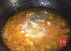 Illustration of how to make tomato and egg vermicelli 2