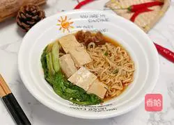 Illustration of how to make tofu braised noodles 11