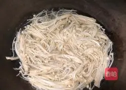 Illustration of how to make cold chicken breast and enoki mushrooms 7