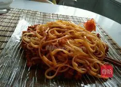 Illustration of how to make spaghetti bolognese 7