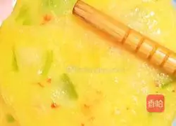 Illustration of how to make loofah and shrimp cakes (baby food supplement) 15