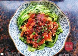 Illustration of how to make spinach noodles with mushroom and egg sauce 13