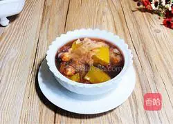 Illustration of how to make pumpkin, tremella and lotus seed soup 7