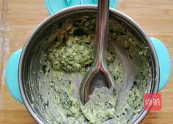 Illustration of how to make rice porridge and vegetable cakes 2