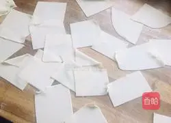 Illustration of how to make chicken soup wontons 2