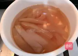 Illustration of how to make cold mung bean powder 5