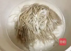 Illustration of how to make soba noodles in clear soup 2