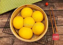 Illustration of how to make pumpkin steamed buns (one-time fermentation) 15