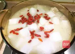 Illustration of how to make radish stewed mutton 17