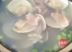 Illustration of how to make fresh clam soup 8