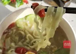 Illustration of how to make clear soup hand-rolled noodles 13