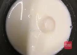 Illustration of how to make afternoon tea egg nest milk 4