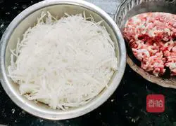 Illustration of how to make radish and meat buns 2