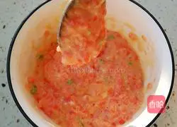 Illustration of how to make tomato egg pancakes 7