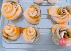 Illustration of how to make Matcha Rose Buns 11