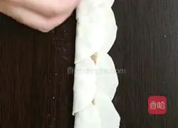 Illustration of how to make rose dumplings 2