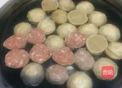 Illustration of how to make white radish and beef ball soup 3