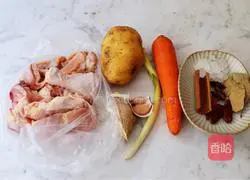 Illustration of how to cook chicken legs and stewed potatoes 1