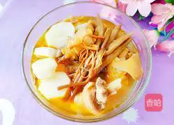 Illustration of Day Lily, Cordyceps Flower and Chicken Soup 16