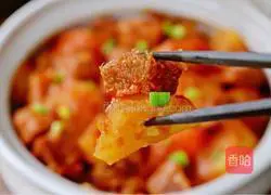 Illustration of how to make beef brisket and potatoes stewed with tomatoes 21