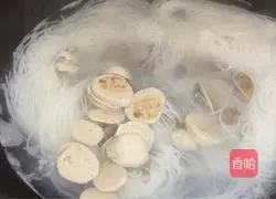 Illustration of how to make clam rice noodles 5