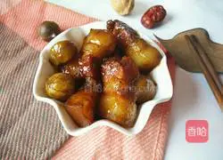 Chestnut braised pork recipe 13