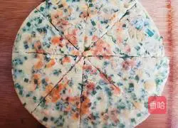 Illustration of how to make shrimp, meat and leek pancakes 8