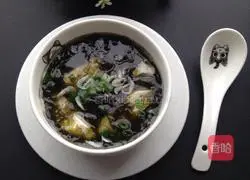 Seaweed and tofu soup Practice illustration 6