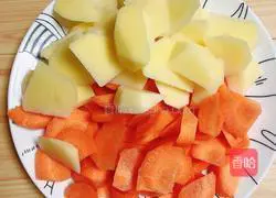 Illustration of how to make carrot soup pasta 2