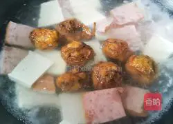 Illustration of how to make radish ball and tofu soup 8