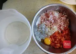 Illustration of how to make kimchi seafood pancake 2