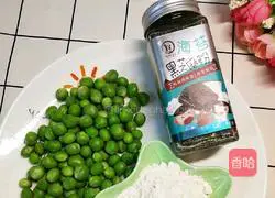 Illustration of how to make pea noodles 2