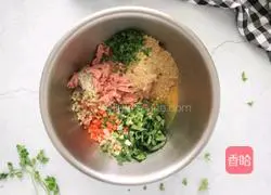 Illustration of how to make vegetable meatballs 2