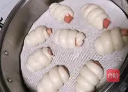 Illustration of how to make ham sausage steamed bun rolls 16