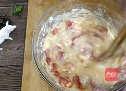 Illustration of how to make tomato egg pancake 3