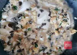 Illustration of making tofu brain 12