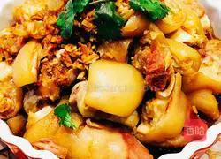 Illustration of steamed pig trotters 9