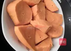 Illustration of how to make sweet potato cake 1