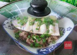 Illustration of how to make salted anchovy steamed minced meat 8