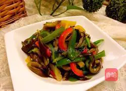 Illustration of how to cook eggplant with pepper 9