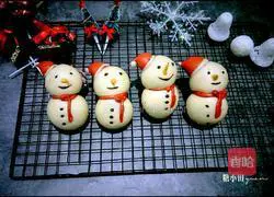 Snowman Lollipop Steamed Bun Recipe Illustration 17