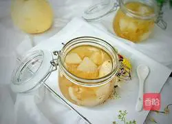 Illustration of how to make Autumn pear, lily and white fungus soup 7