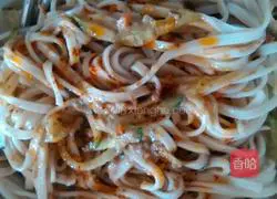 Illustration of how to make sesame cold noodles 6