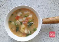 Illustration of tomato and potato pimple soup 13