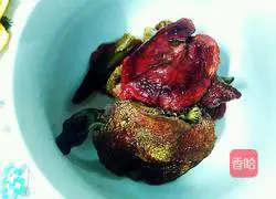 Illustration of how to make red mushroom stewed chicken 7
