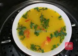 Illustration of how to make vegetarian steamed eggs 1