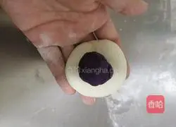 Illustration of how to make apple and purple sweet potato buns 5